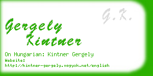 gergely kintner business card